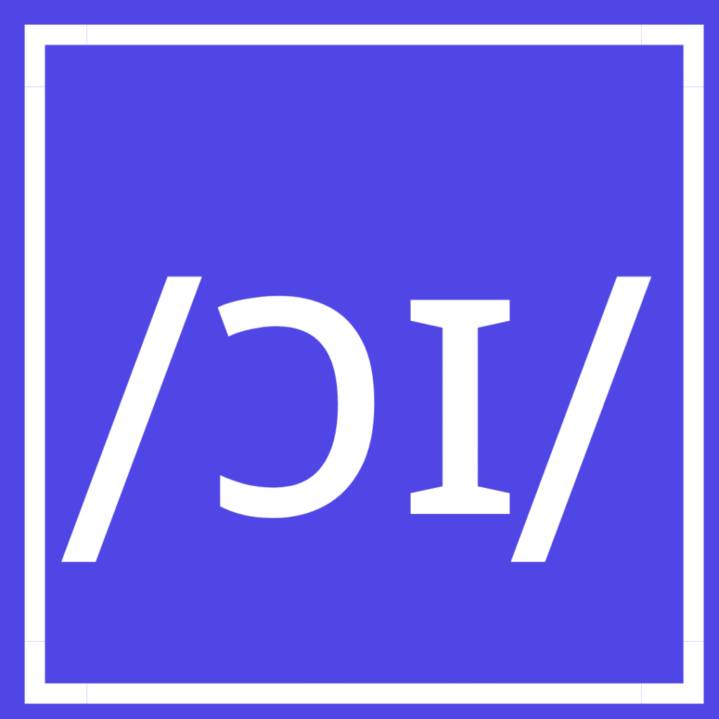 Visual: white text on indigo background of the phoneme /ɔɪ/ which makes the sound oy in boy